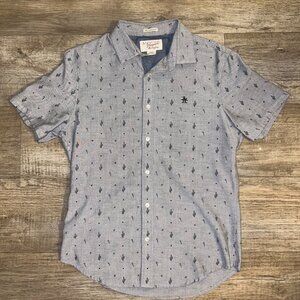 Original Penguin Button Up Short Sleeve Shirt - Cactus Print